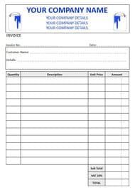 Painter & Decorator Invoice Pads