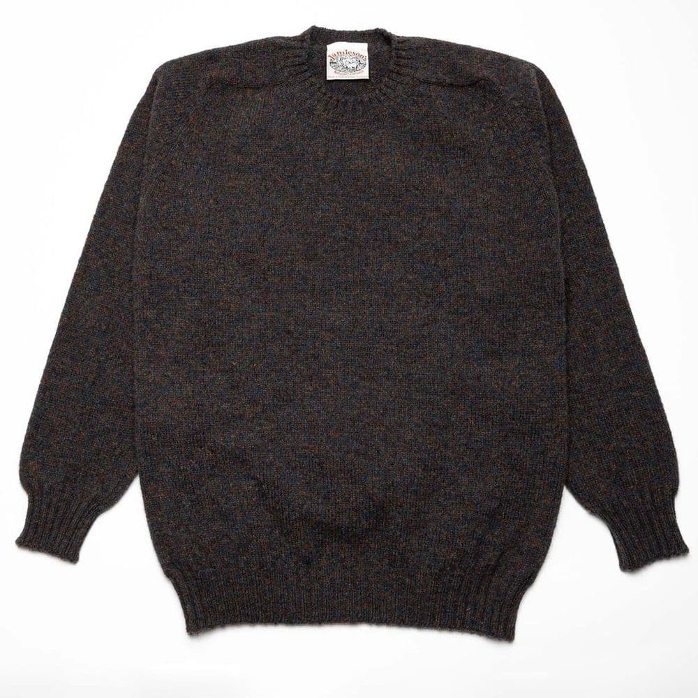 Crew Neck Saddle Shoulder Sweater - 236 Rosewood