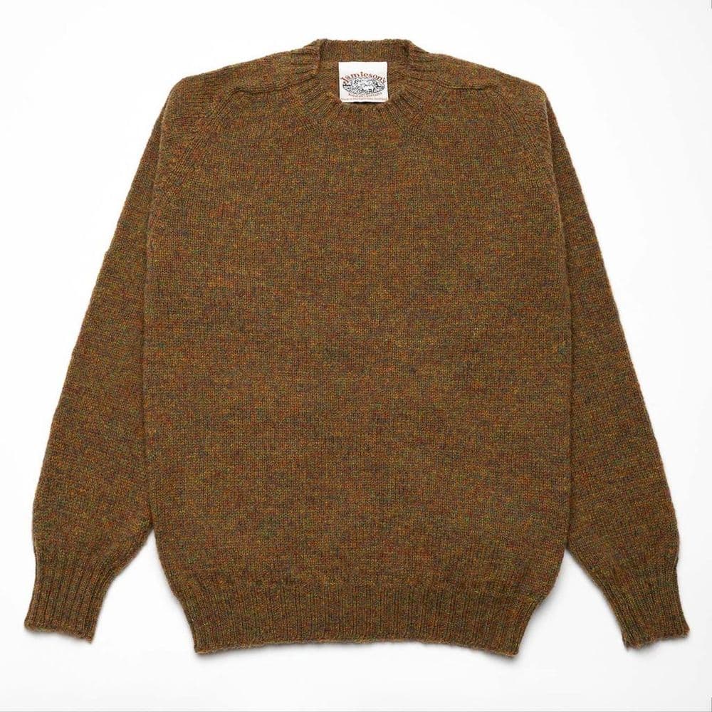 Crew Neck Saddle Shoulder Sweater - 998 Autumn
