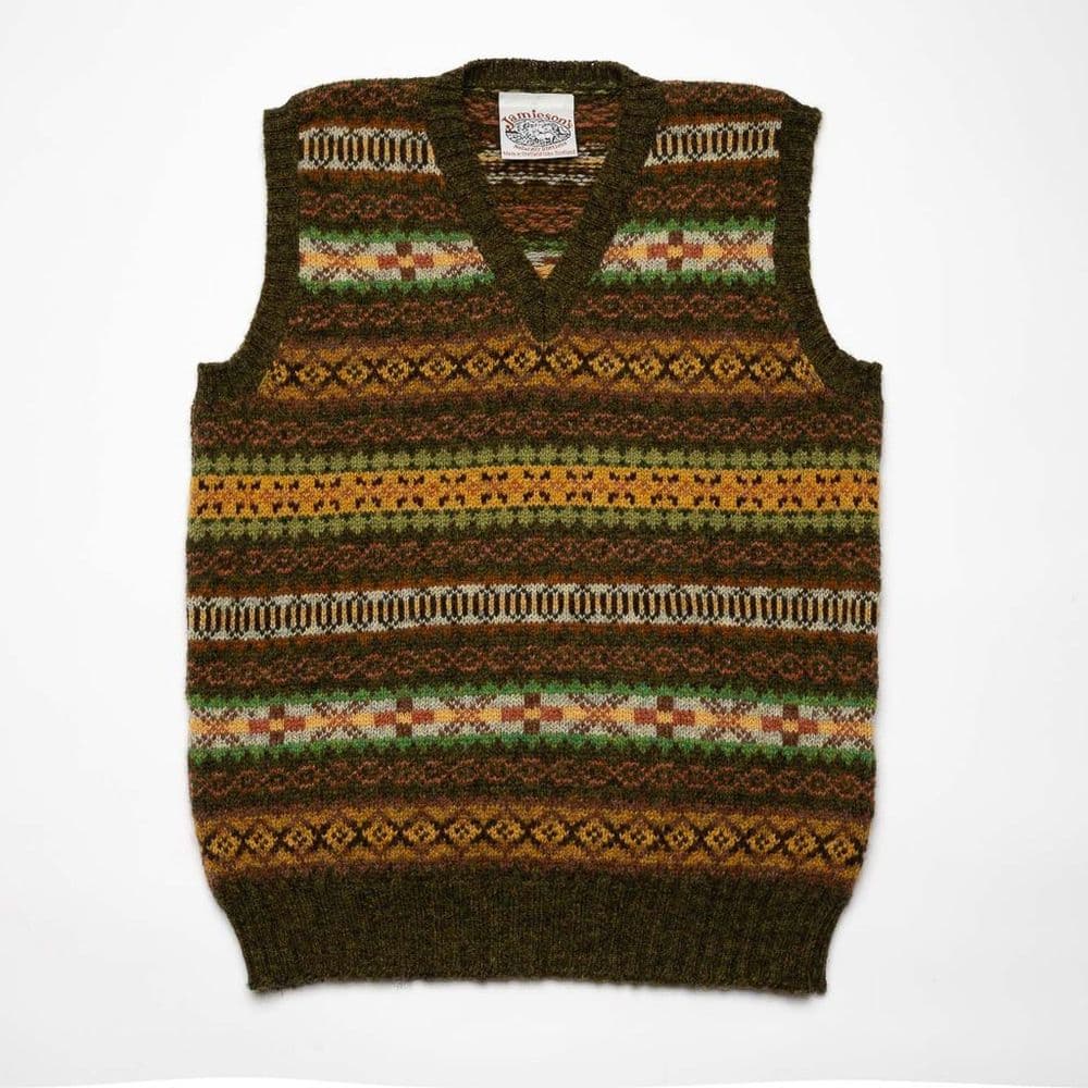 Vee Neck Vest - 515/9 Spagnum