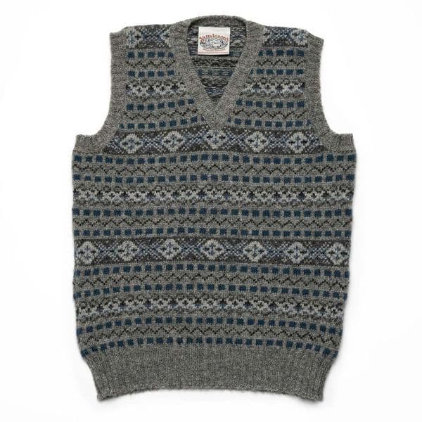 Vee Neck Vest - 626/66 Steel