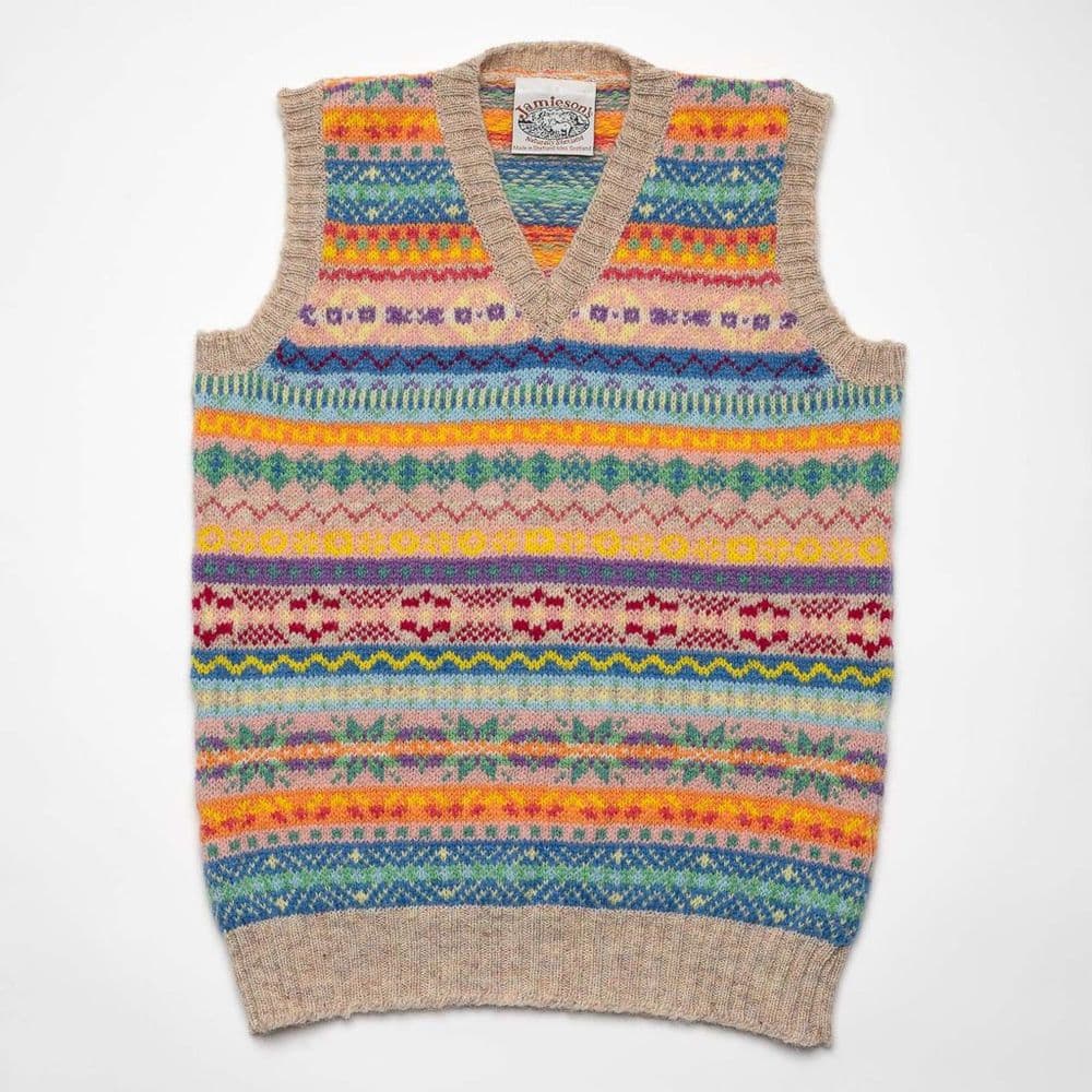 Vee Neck Vest - 748A/26 Sand