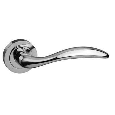 Ancon lever  handle on a round rose