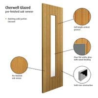 Cherwell Oak Glazed Internal Door