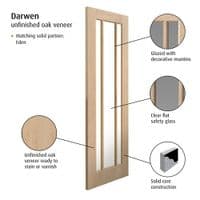 Darwen Oak Glazed Internal Door