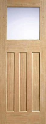 DX 30s  Glazed Oak Internal Door