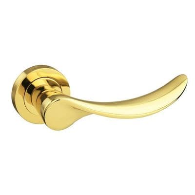 Malaga lever  handle on a round rose