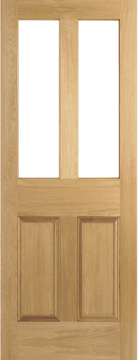 Malton Oak Satin Frosted Glass
