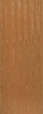 Oak veneered flush