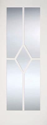 Reims Glazed White Primed Internal Door