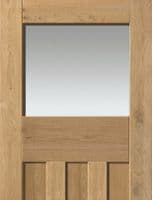 Rustic Oak DX Glazed Internal Door
