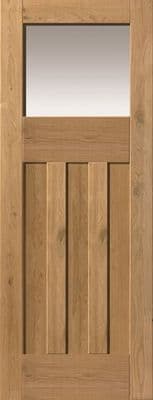 Rustic Oak DX Glazed Internal Door