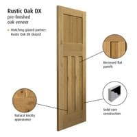 Rustic Oak DX Internal Door