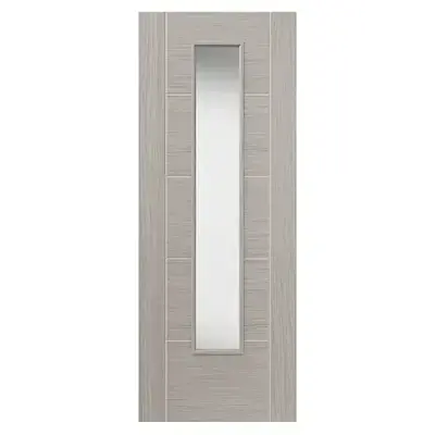 Tigris Light Grey Glazed  Laminate Internal Door
