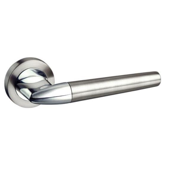 Toulon lever  handle on a round rose