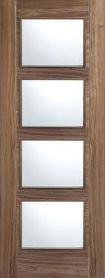 Vancouver Glazed 4L Walnut Internal Door