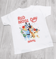 Bluey Red Nose Day Tee 2026 – Comic Relief Charity T-Shirt | Tees4Geeks