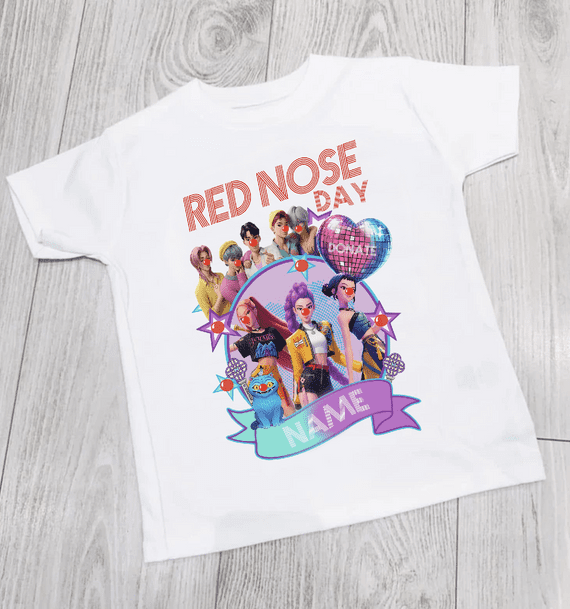 Demon Hunter Nose Day Tee 2026 – Comic Relief Charity T-Shirt | Tees4Geeks