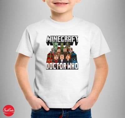 Doctor Who Minecraft Themed T-shirt
