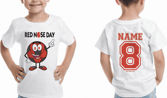 Football Mascot Red Nose Day Tee 2026 – Comic Relief Charity T-Shirt | Tees4Geeks