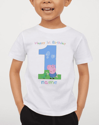 George Pig Birthday T-Shirt