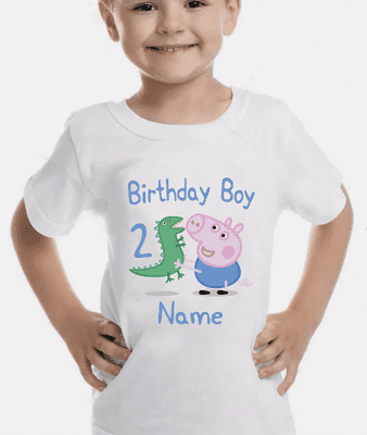 George Pig Birthday Top