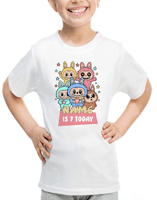 Labubu Birthday Happy Birthday Girl T‑Shirt UK | Fun Girls Birthday Tee – Tees4Geeks