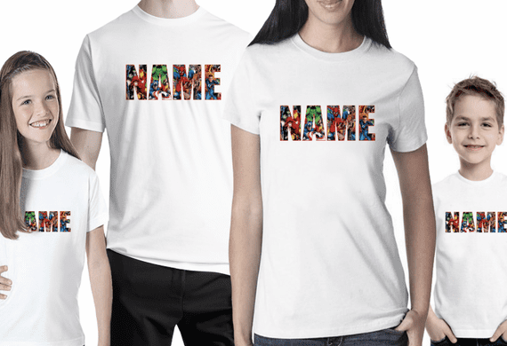 Marvel Personalised Logo T-shirt