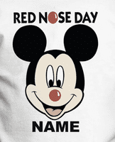 Mickey Mouse Red Nose Day Tee 2026 – Comic Relief Charity T-Shirt | Tees4Geeks