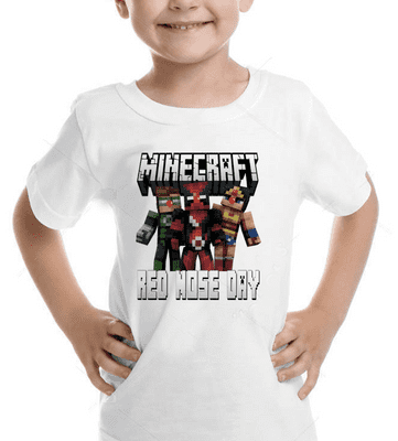 Minecraft Red Nose Day T-shirt