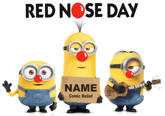 Minions Red Nose Day Tee 2026 – Comic Relief Charity T-Shirt | Tees4Geeks