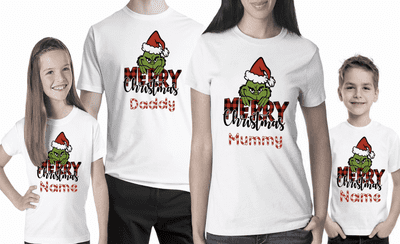 Personalised Grinch Christmas T-Shirt