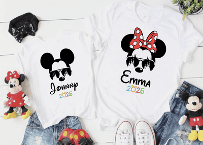 Personalised Minnie Mickey T-shirts