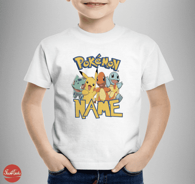 Personalised Pokemon T-shirt
