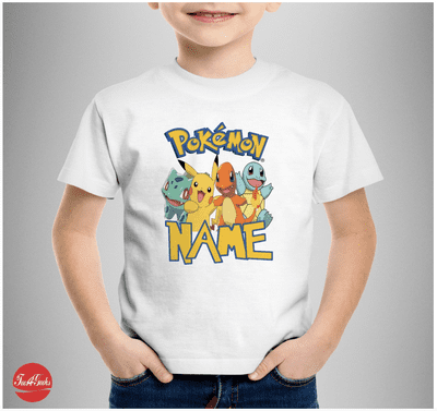 Personalised Pokemon T-shirt