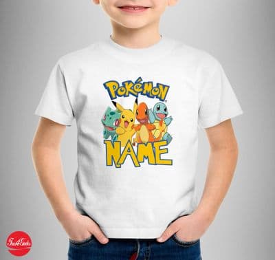 Personalised Pokemon T-shirt