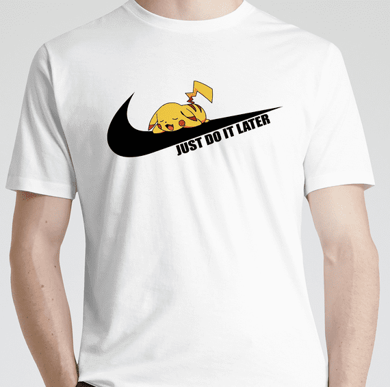 Pokémon “Just Do It Later” T-Shirt – Funny Fan Tee | Tees4Geeks