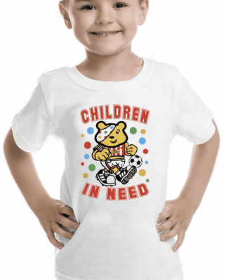 Pudsey Football Children In Need Personalised T-shirt