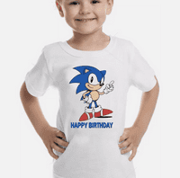 Sonic Birthday Graphic Tee for Gamers | Fun Party Shirt made in UK Tees4geeks
