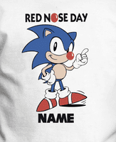 Sonic Comic Relief Personalised Comic Relief T-Shirt, Red Nose day 2026, Made in the UK
