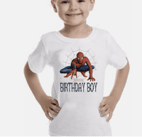 Spider-Man Birthday T-Shirt | Kids & Adults Party Tee UK
