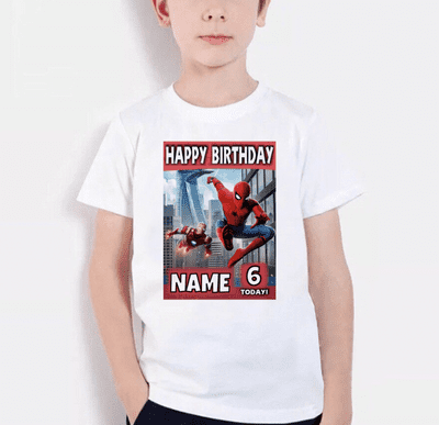 Spiderman Birthday T-Shirt