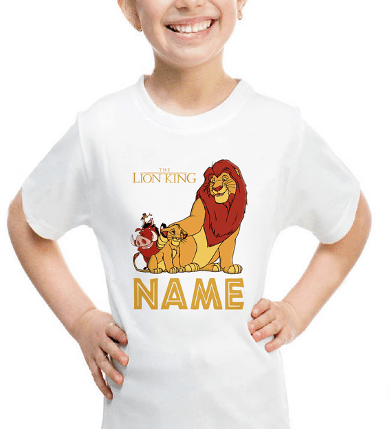 The Loin King Personalised T-Shirt – Custom Kids Birthday Tee | Tees4Geeks UK