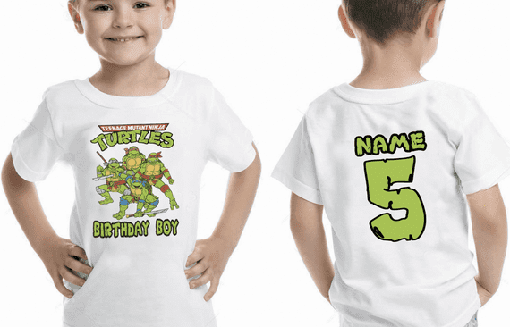 Turtles Birthday T-Shirt | Kids & Adults Party Tee UK