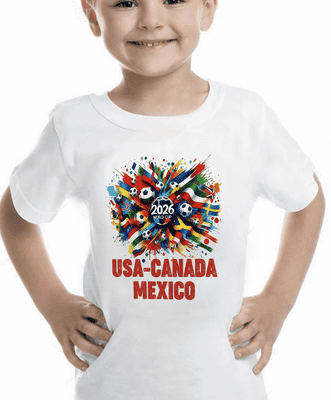 World Cup Logo Cotton Tee Football Shirt