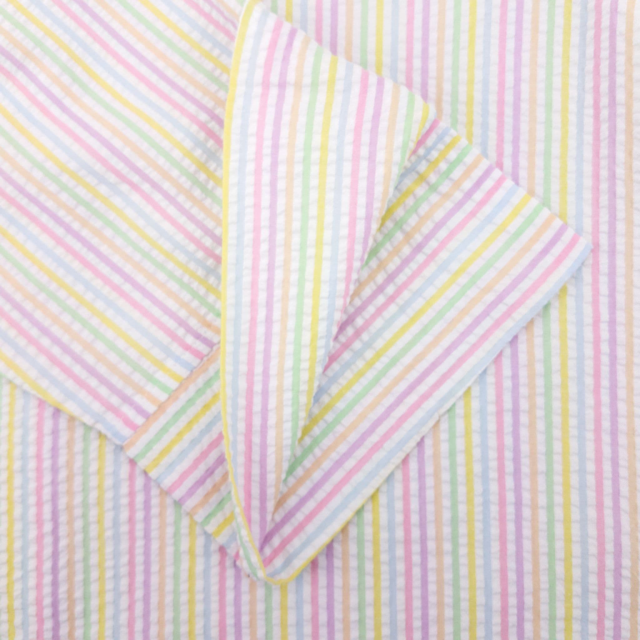 Club and Court - Poppy Top: Cadet Blue with Bright White Stripe / S