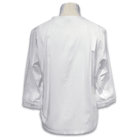 Grenouille Ladies Bright White Rayon 3/4 Sleeve Blouse