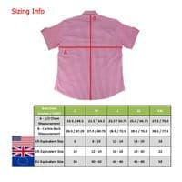 Grenouille Ladies Cap Sleeve Dark Pink and White Gingham Check Seersucker Shirt