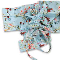 Grenouille Ladies Long Sleeve Blue Floral Blouse