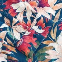 Grenouille Ladies Long Sleeve Blue & Peach Floral Print Blouse